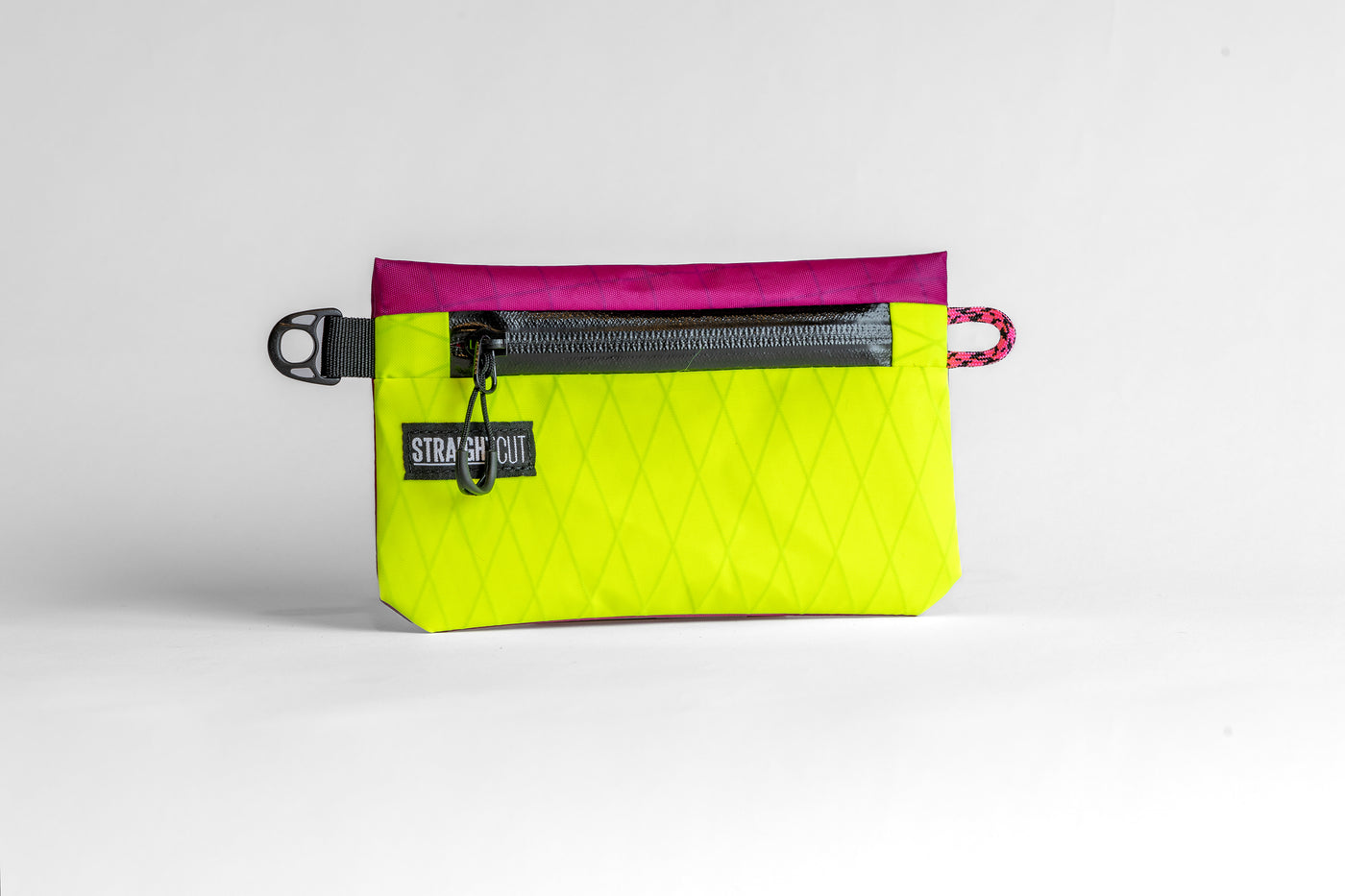 Stash Case | Hot Lime + Fuchsia Pink